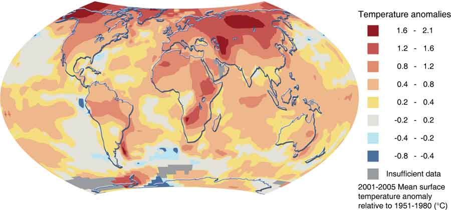 increased temperatures