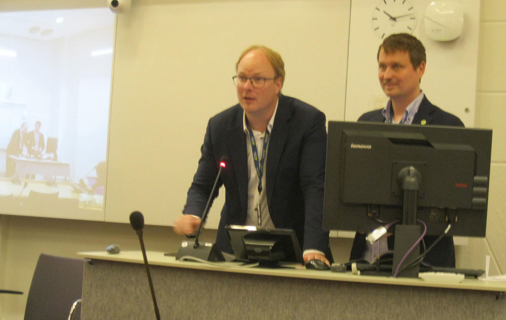 Moderators Anders Osterberg and Mattias Vepsa